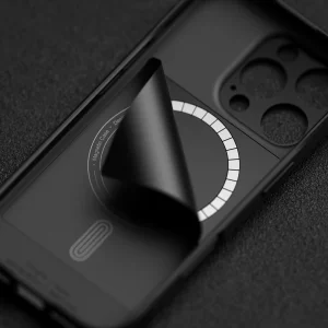 Силиконов калъф Ringke Onyx Magnetic MagSF за iPhone 16 Pro Max, Черен 4
