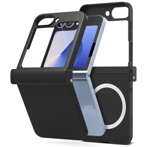 Удароустойчив калъф Ringe Slim Hinge Magnetic MagSF за Samsung Galaxy Z Flip 6, Черен 3