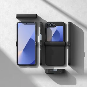 Удароустойчив калъф Ringe Slim Hinge Magnetic MagSF за Samsung Galaxy Z Flip 6, Черен 5