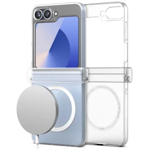 Удароустойчив калъф Ringe Slim Hinge Magnetic MagSF за Samsung Galaxy Z Flip 6, Прозрачен 6