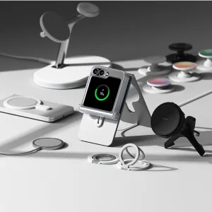 Удароустойчив калъф Ringe Slim Hinge Magnetic MagSF за Samsung Galaxy Z Flip 6, Прозрачен 3