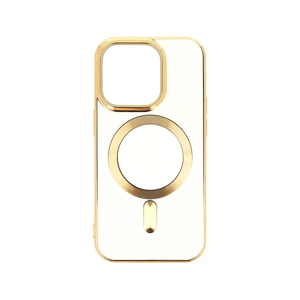 TECH-PROTECT Magflex MagSafe Silicone Case for iPhone 16 Pro, transparent - gold 1