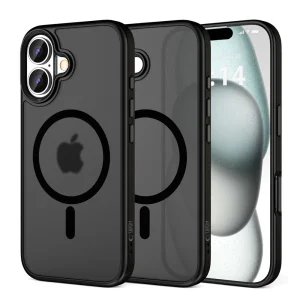 Удароустойчив калъф TECH-PROTECT Magmat MagSafe за iPhone 16, Черен