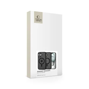 Удароустойчив калъф TECH-PROTECT Magmat MagSafe за iPhone 16, Черен 5