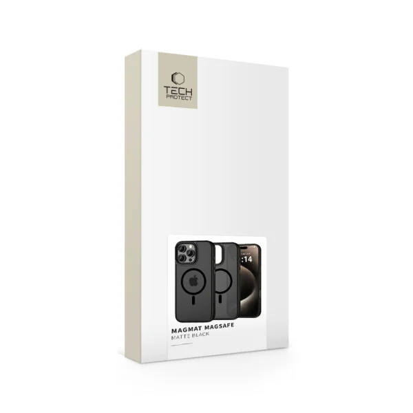 Удароустойчив калъф TECH-PROTECT Magmat MagSafe за iPhone 16 Pro Max, Черен 5