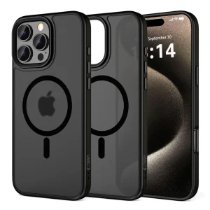 Удароустойчив калъф TECH-PROTECT Magmat MagSafe за iPhone 16 Pro Max, Черен