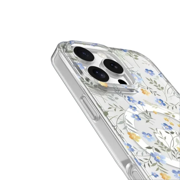 Shockproof case Tech-Protect Magmood MagSafe for iPhone 16 Pro, Flowers 4