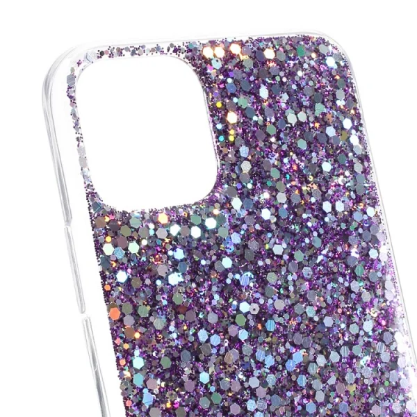 Силиконов калъф Flash Powder за iPhone 11, Лилав 3