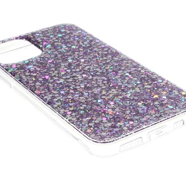 Силиконов калъф Flash Powder за iPhone 11, Лилав 4
