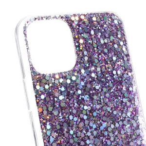 Силиконов калъф Flash Powder за iPhone 11, Лилав 3