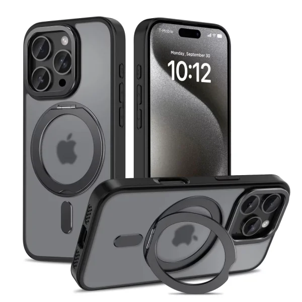Shockproof case Tech-Protect Magring MagSafe for iPhone 16 Pro, Black 1