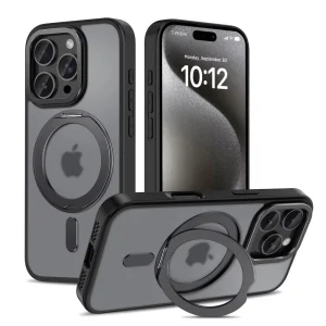 Удароустойчив калъф Tech-Protect Magring MagSafe за iPhone 16 Pro, Черен