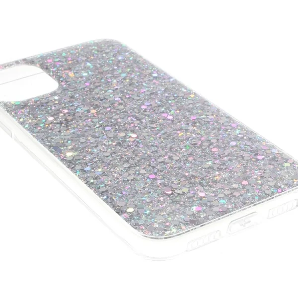 Silicone case Flash Powder for iPhone 11, Silver 4
