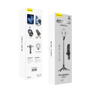 Селфи стик и трипод Blavec Fusion P07, Magsafe, 2 лампи, 1.4 m, SSFP07-MTR2LB14, Черен 6