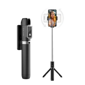 Селфи стик с трипод Blavec Coco P04, remote control 0.7 m, SSCP04-TRB07, Черен