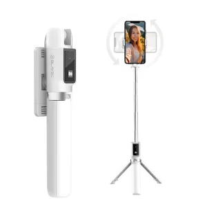 Селфи стик с трипод Blavec Coco P04, remote control 0.7 m, SSCP04-TRW07, Бял