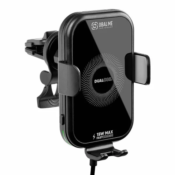 Стойка за кола OBAL-ME GravCharger Wireless Car 15W, Черен 1