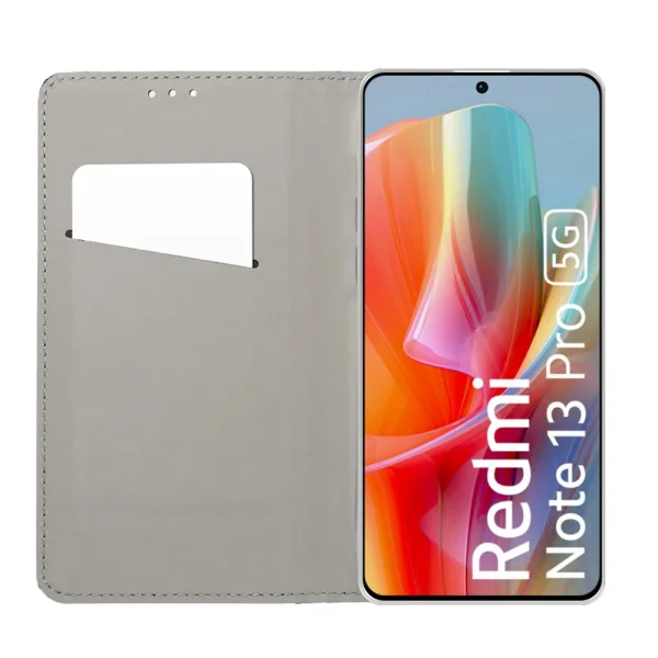 Smart Book Wallet Case for Xiaomi Redmi Note 13 Pro 5G, Black 2
