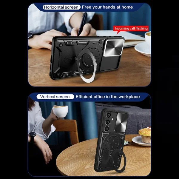 Удароустойчив калъф Techsuit Camguard pro за Samsung Galaxy A16, Черен 3