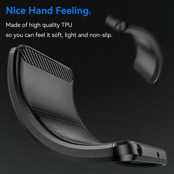 Силиконов Калъф Techsuit Carbon Fibre Brushed за Samsung Galaxy S25, Черен 2