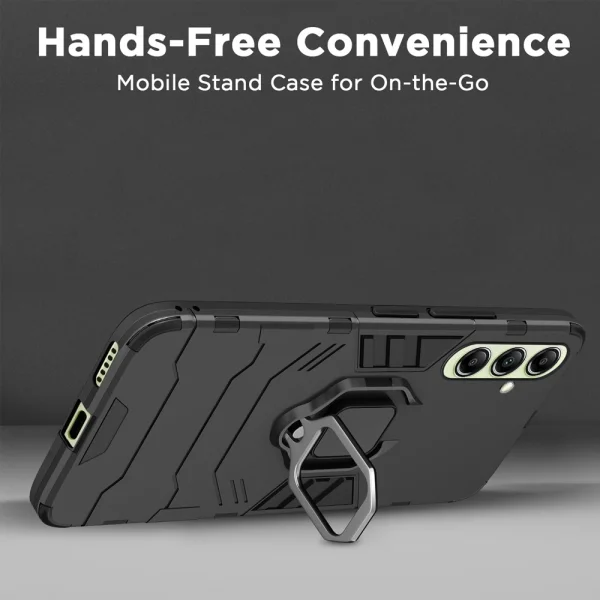 Удароустойчив калъф Techsuit CamShield за Samsung Galaxy S25, Черен 4