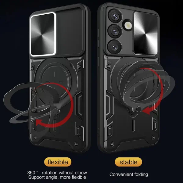 Shockproof case Techsuit Camguard pro for Samsung Galaxy S25, Black 3