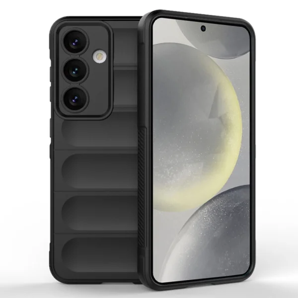 Techsuit Magic Shield Silicone Case for Samsung Galaxy S25, Black 1