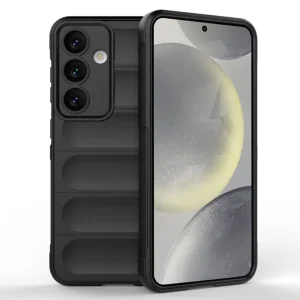 Силиконов калъф Techsuit Magic Shield за Samsung Galaxy S25, Черен