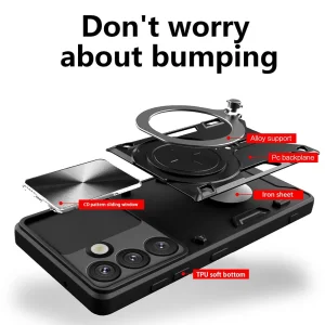 Shockproof case Techsuit Camguard pro for Samsung Galaxy S25 Plus, Black 5