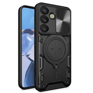 Удароустойчив калъф Techsuit Camguard pro за Samsung Galaxy S25 Plus, Черен