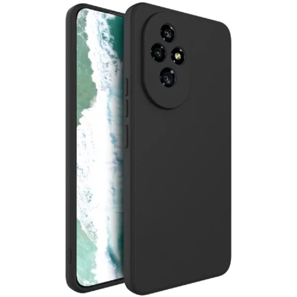 Силиконов калъф Matte за Honor 200 Pro, Черен 1