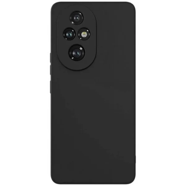 Силиконов калъф Matte за Honor 200 Pro, Черен 2