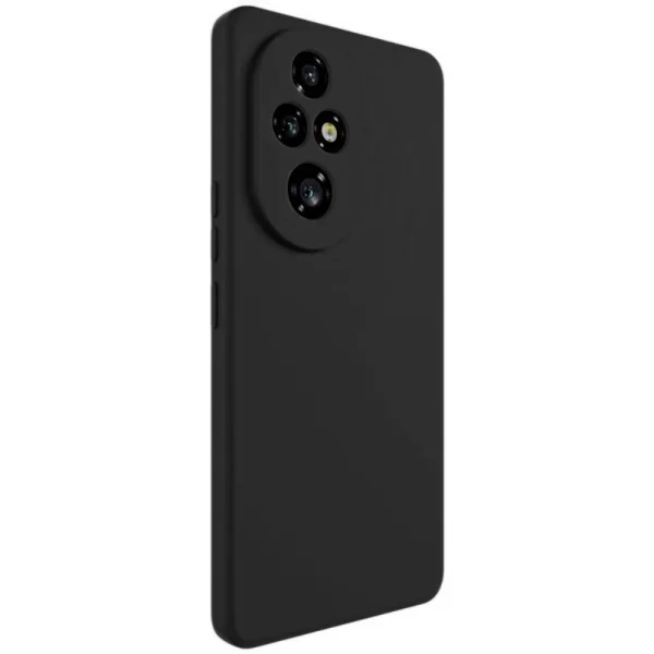 Силиконов калъф Matte за Honor 200 Pro, Черен 4