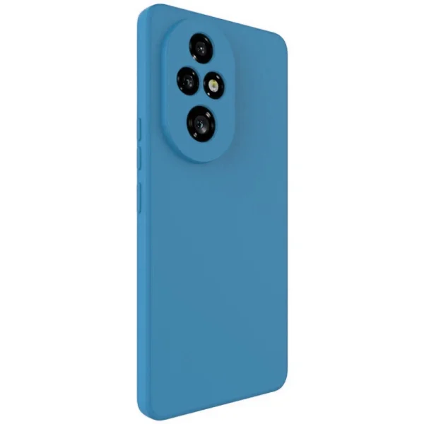 Силиконов калъф Matte за Honor 200 Pro, Син 3