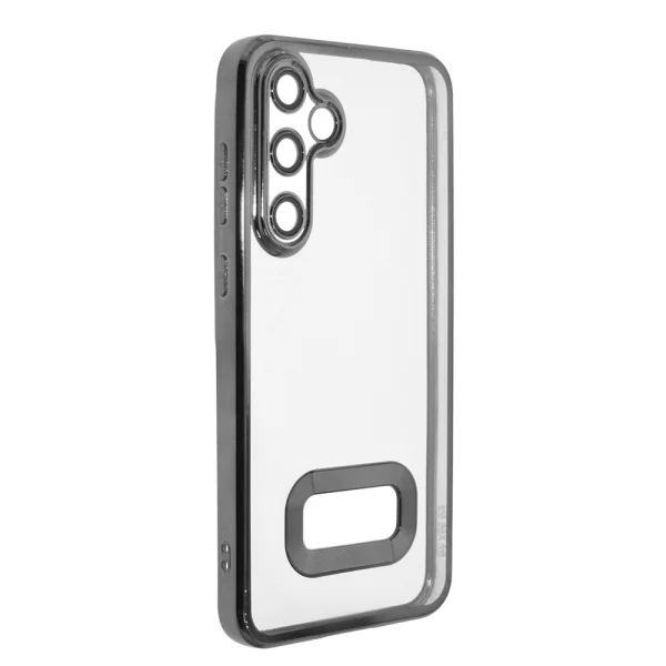 Silicone case Shining Frame for Samsung A55 5G, Black 3