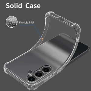 Anti Shock silicone case for Samsung Galaxy A55 5G, Transparent 3