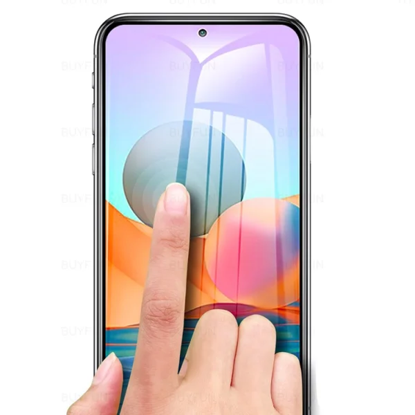 Glass Protector 5D Full Glue for Xiaomi Redmi Note 10 / 10s, Black 3
