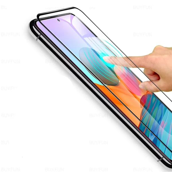 Glass Protector 5D Full Glue for Xiaomi Redmi Note 10 / 10s, Black 2