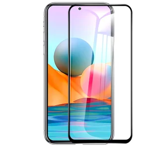 Стъклен Протектор 5D Full Glue за Xiaomi Redmi Note 10 / 10s, Черен