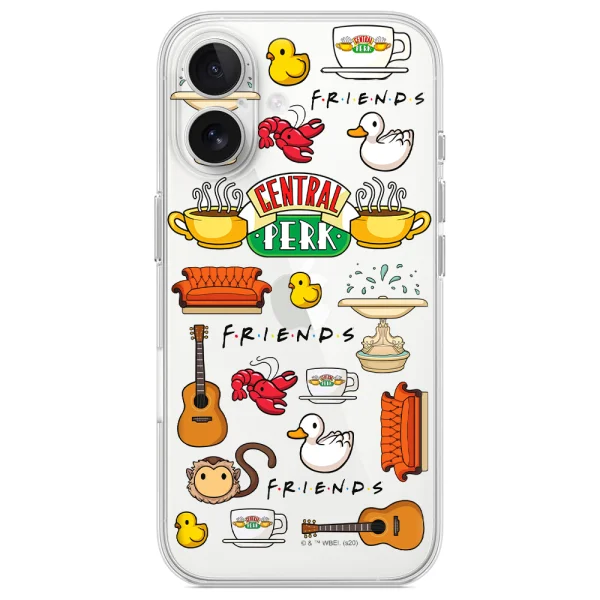Friends Case for iPhone 16, Transparent 1