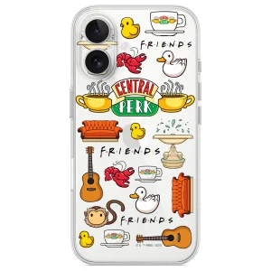 Калъф Friends за iPhone 16, Прозрачен
