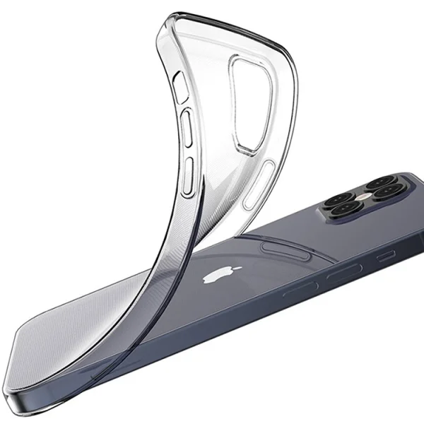 Silicone case for iPhone 12 Pro Max, 2 mm, Transparent 3