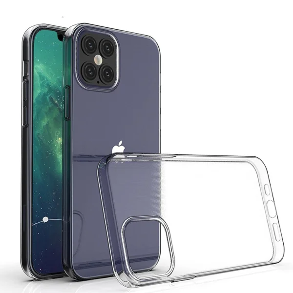 Silicone case for iPhone 12 Pro Max, 2 mm, Transparent 2