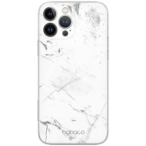 Калъф Abstract за iPhone 16 Pro, Бял мрамор