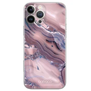 Калъф Abstract за iPhone 16 Pro, Розов мрамор