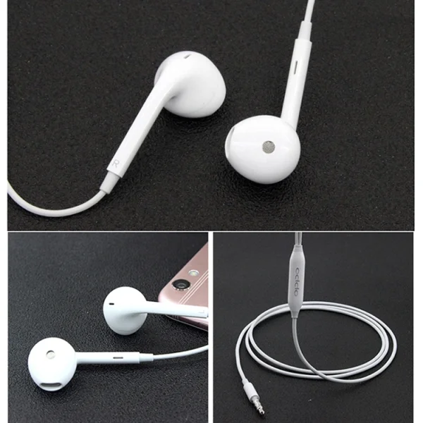 OPPO MH135 bulk earphones with microphone, White 2