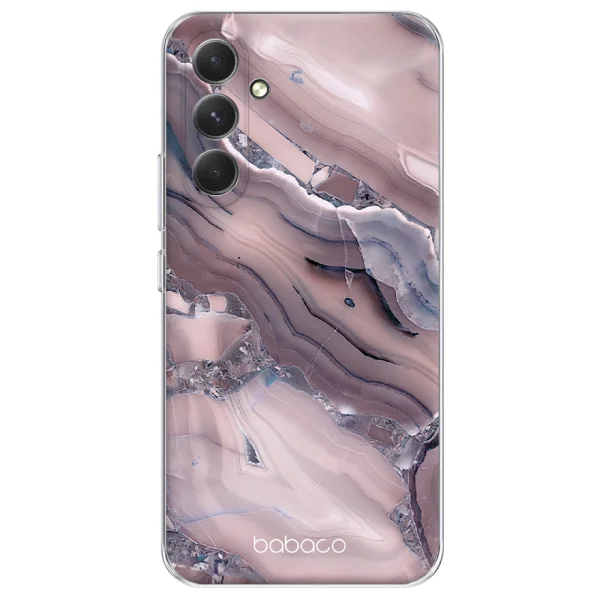 Abstract case for Samsung Galaxy A55 5G, Pink Marble 1