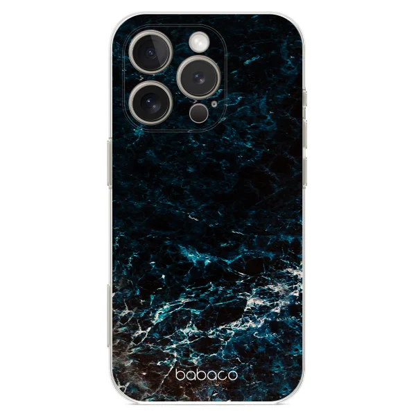 Abstract case for iPhone 16 Pro, Dark Sea 1
