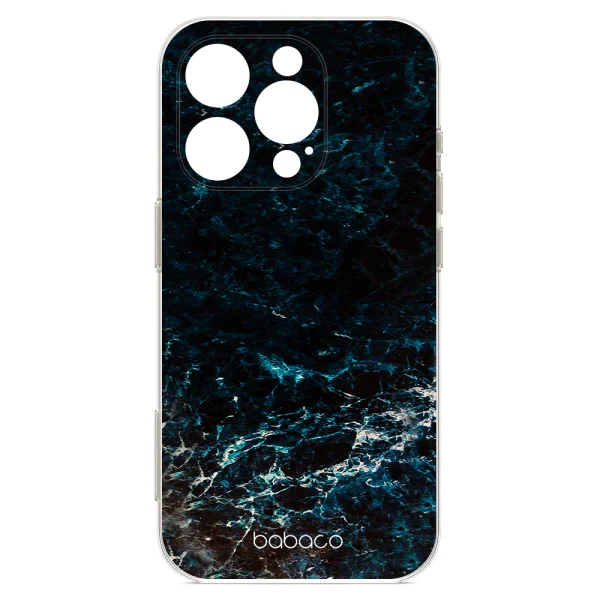 Abstract case for iPhone 16 Pro, Dark Sea 2