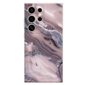 Калъф Abstract за Samsung Galaxy S25 Ultra, Розов мрамор